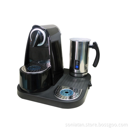 Espresso Capsule Coffee Maker with Milk Frother for Cappuccino,Latte
